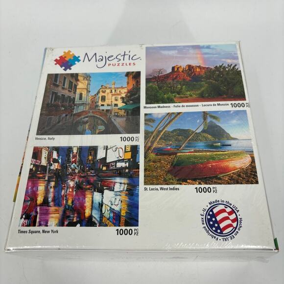 Majestic Puzzles St. Lucia 1,000 Pieces 20 x 27 Jigsaw Puzzle New Factory Sealed - Picture 6 of 6